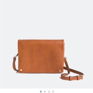 Demi Fold Over Vegan Leather Crossbody Bag